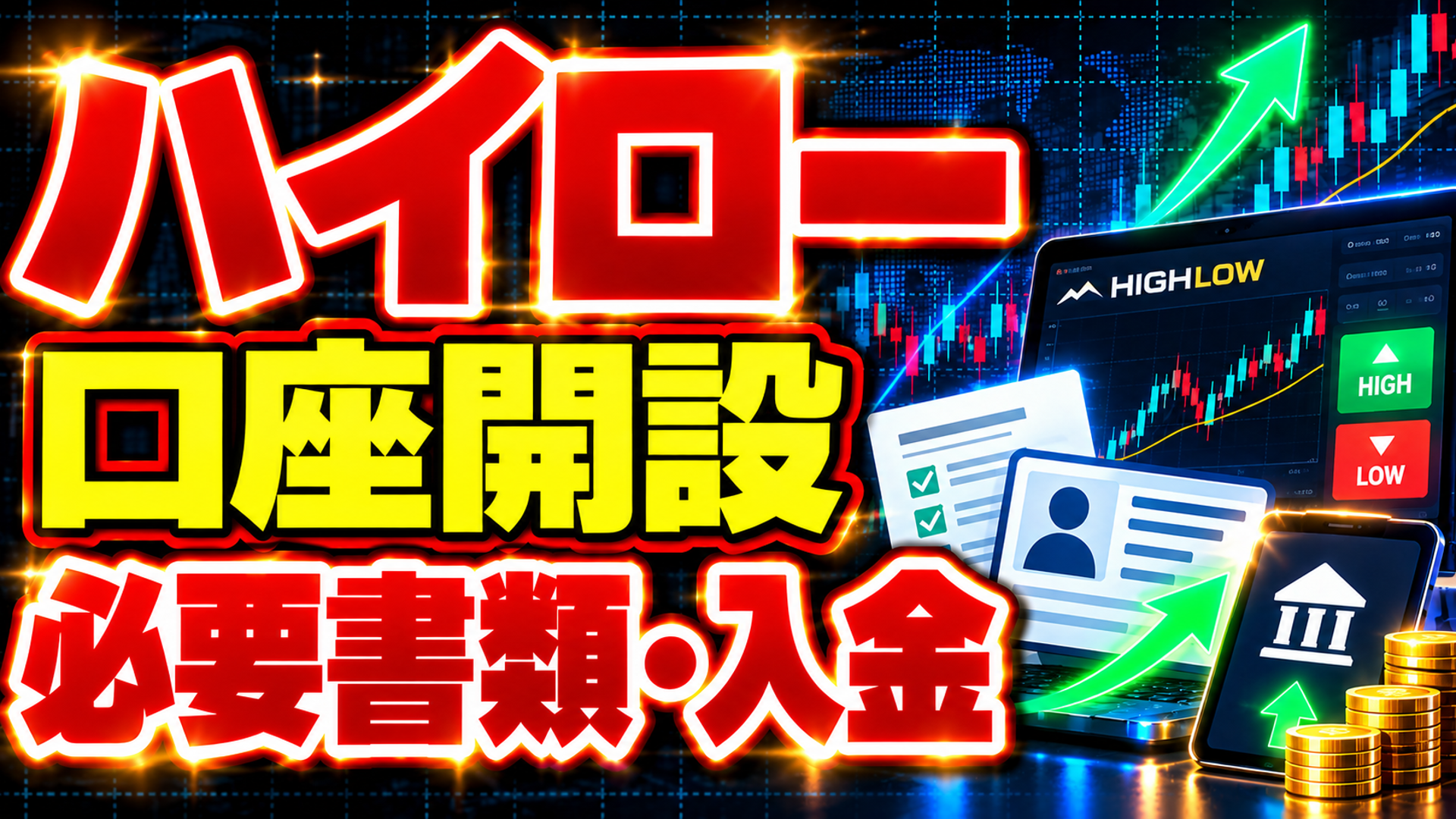 ハイローオーストラリアの口座開設方法と必要書類・入金